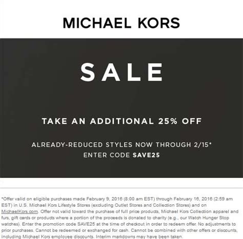 michael kors promo code online|michael kors actiecode.